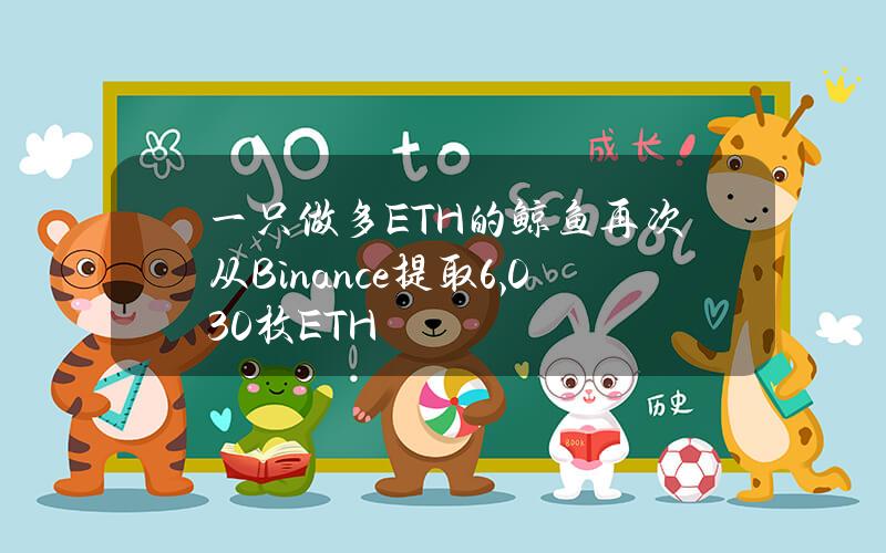 一只做多ETH的鲸鱼再次从Binance提取6,030枚ETH