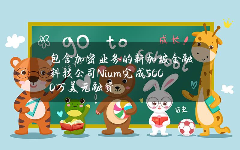 包含加密业务的新加坡金融科技公司Nium完成5000万美元融资