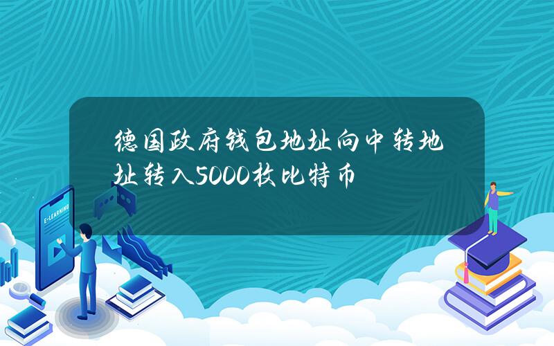 德国政府钱包地址向中转地址转入5000枚比特币