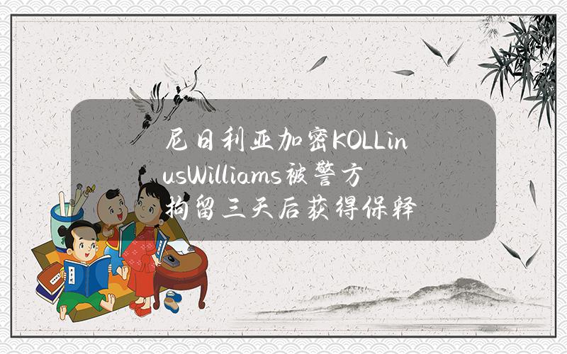 尼日利亚加密KOLLinusWilliams被警方拘留三天后获得保释