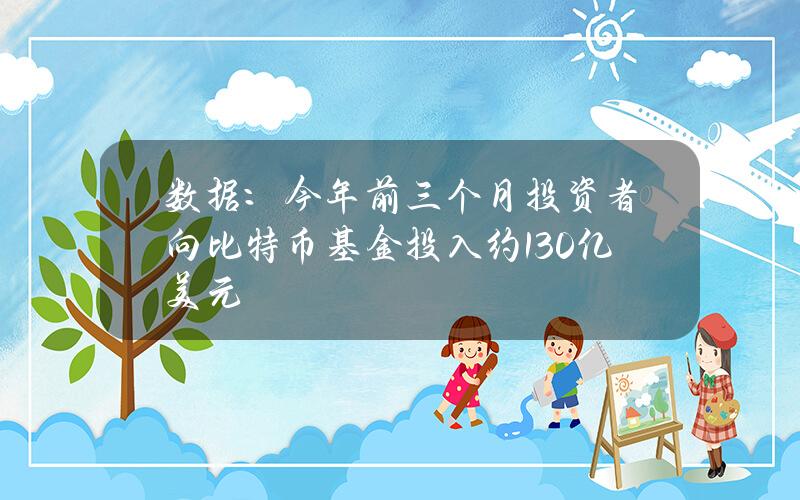 数据：今年前三个月投资者向比特币基金投入约130亿美元