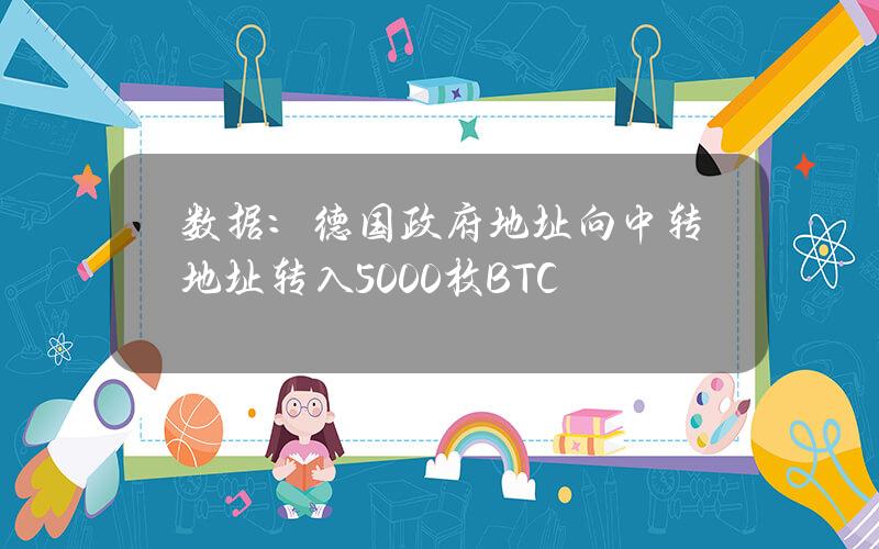 数据：德国政府地址向中转地址转入5000枚BTC