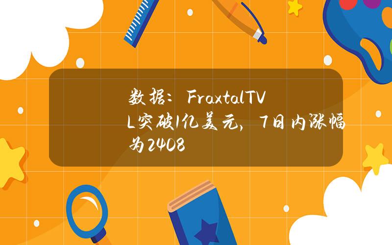 数据：FraxtalTVL突破1亿美元，7日内涨幅为24.08%