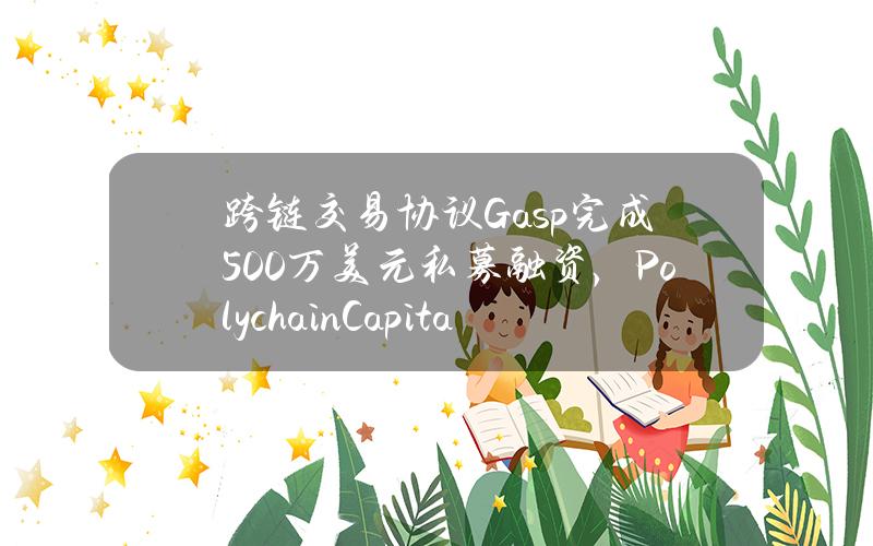 跨链交易协议Gasp完成500万美元私募融资，PolychainCapital等参投