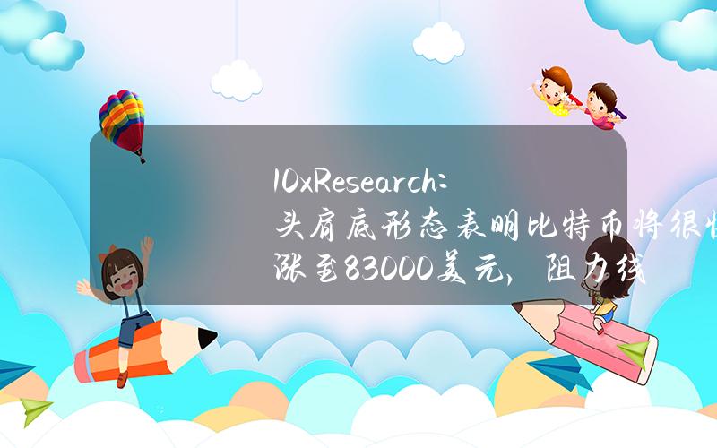 10xResearch：头肩底形态表明比特币将很快涨至83000美元，阻力线或将在未来几天内被突破