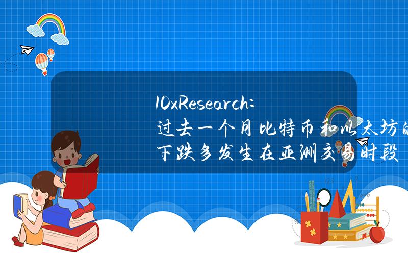 10xResearch：过去一个月比特币和以太坊的下跌多发生在亚洲交易时段