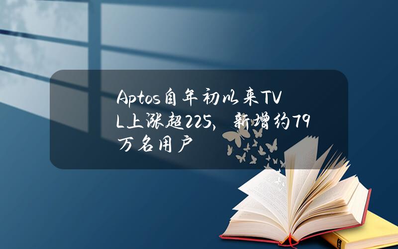 Aptos自年初以来TVL上涨超225%，新增约79万名用户