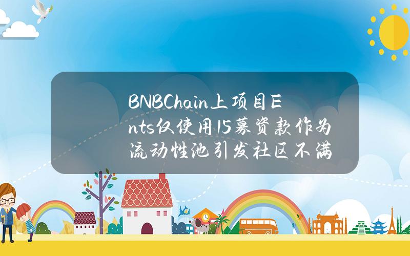 BNBChain上项目Ents仅使用15%募资款作为流动性池引发社区不满