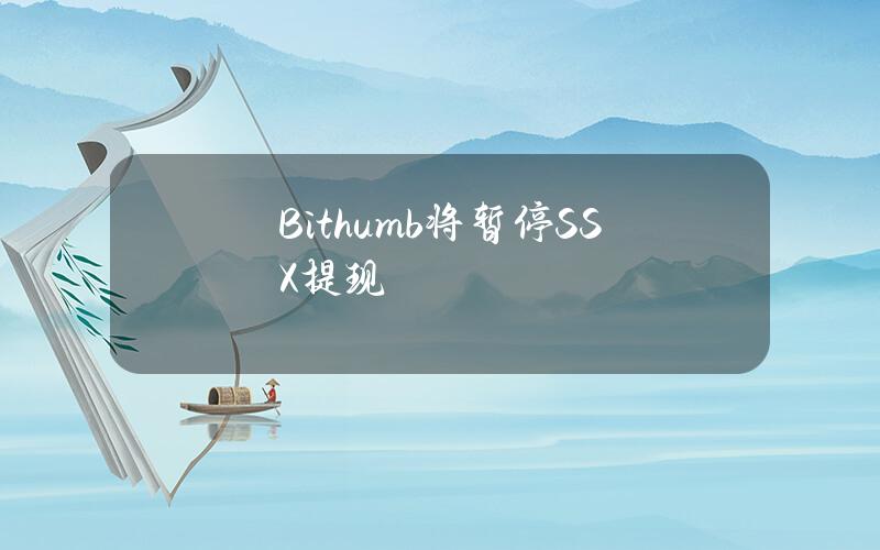 Bithumb将暂停SSX提现