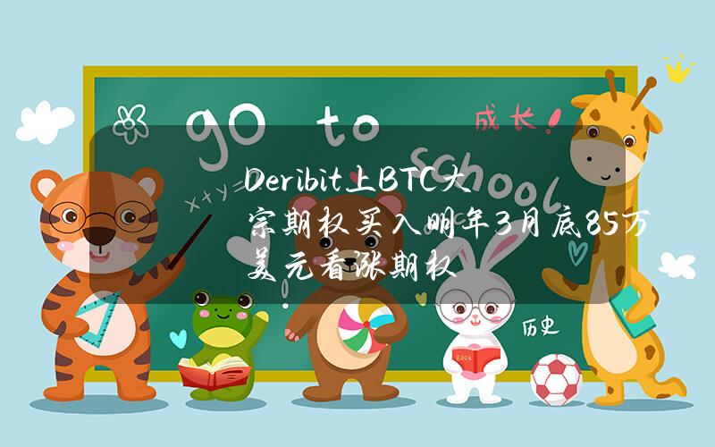 Deribit上BTC大宗期权买入明年3月底8.5万美元看涨期权