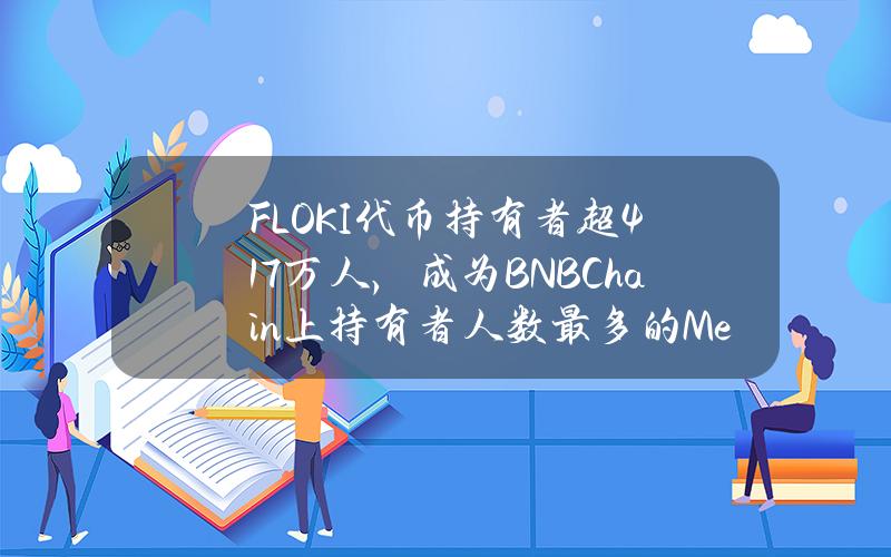 FLOKI代币持有者超41.7万人，成为BNBChain上持有者人数最多的Meme币