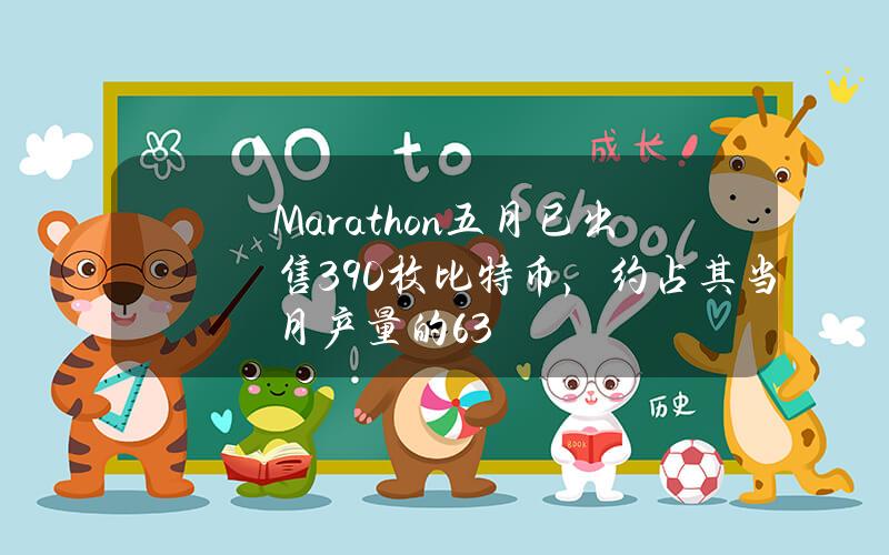 Marathon五月已出售390枚比特币，约占其当月产量的63%