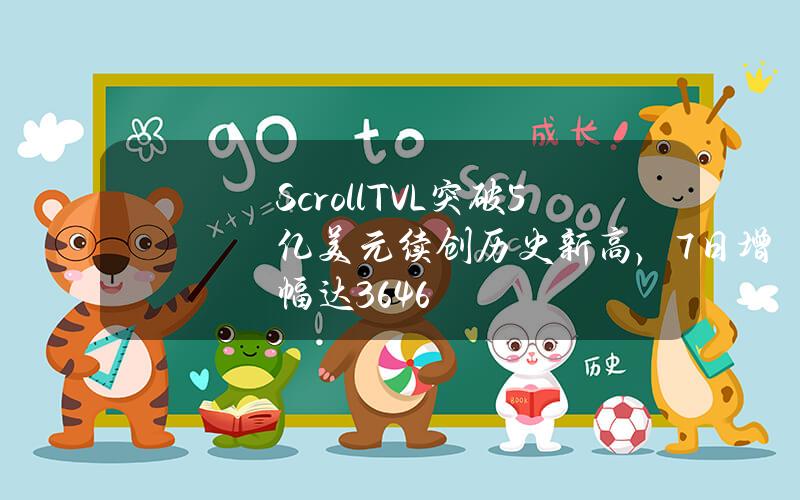 ScrollTVL突破5亿美元续创历史新高，7日增幅达36.46%